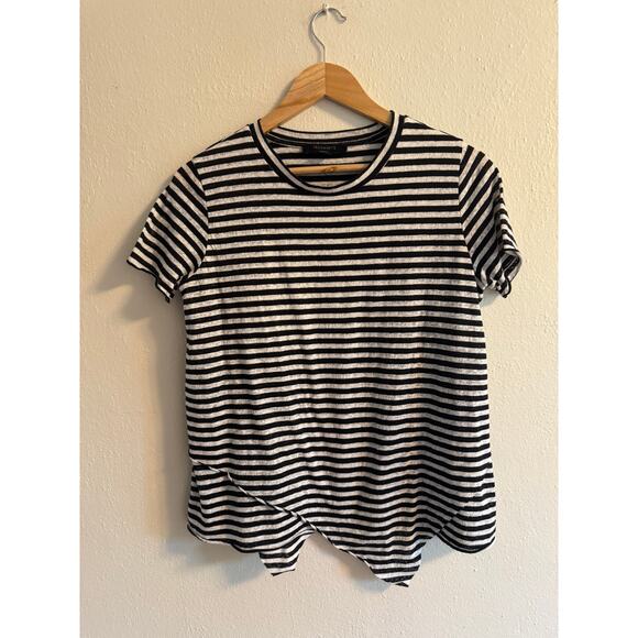 ALLSAINTS Tops - All Saints Black and grey short sleeve shirt